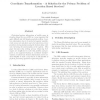 Coordinate transformation - a solution for the privacy problem of location based services?