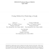 Coring method for clustering a graph