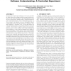 Cost-Effective Traceability Links for Architecture-Level Software Understanding: A Controlled Experiment