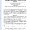 Coupling Component Systems towards Systems of Systems