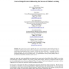 Course Design Factors Influencing the Success of Online Learning