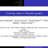 Covering codes in Sierpinski graphs