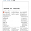 Credit Card Forensics
