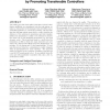 Crossing the reality gap in evolutionary robotics by promoting transferable controllers