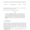 Data structures with dynamical random transitions
