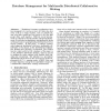 Database management for multimedia distributed collaborative writing