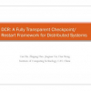 DCR: A fully transparent checkpoint/restart framework for distributed systems
