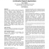 Dealing with system response times in interactive speech applications