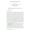 Defeasible Description Logics