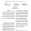 Design and Evaluation of a High Performance Parallel File System