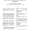 Design and Implementation of a Software Infrastructure for Integrating Sentient Artefact