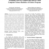 Designing Software Engineering Option within Computer Science Bachelor of Science Program
