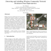 Detecting and Labelling Wireless Community Network Structures from Eigen-spectra