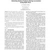 Detecting Surface Features During Locomotion using Optic Flow