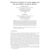 Detection of objects in noisy images and site percolation on square lattices