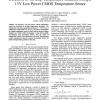 Detection of on-chip temperature gradient using a 1.5V low power CMOS temperature sensor