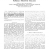 Detection of Salient Image Points Using Principal Subspace Manifold Structure