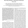 Deterministic graph-theoretic algorithm for detecting modules in biological interaction networks