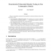 Deterministic Polynomial Identity Testing in Non-Commutative Models