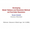Developing Modal Tableaux and Resolution Methods via First-Order Resolution