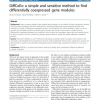 DiffCoEx: a simple and sensitive method to find differentially coexpressed gene modules