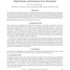 Digital image authentication from thumbnails