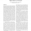 Digital Objects as Passwords