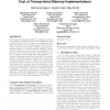 Disjoint-Access Parallelism: Impossibility, Possibility, and Cost of Transactional Memory Implementations