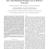 Distributed Construction of Connected Dominating Sets with Minimum Routing Cost in Wireless Networks