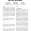 Distributed similarity search in high dimensions using locality sensitive hashing