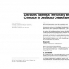 Distributed tabletops: territoriality and orientation in distributed collaboration