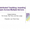 Distributed Tarpitting: Impeding Spam Across Multiple Servers