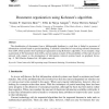 Document organization using Kohonen's algorithm