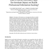 Does a Hybrid Electronic-Paper Environment Impact on Health Professional Information Seeking?