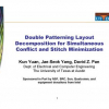 Double patterning layout decomposition for simultaneous conflict and stitch minimization