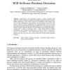 Drivers of B2B Software Purchase Decisions