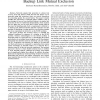 Dual-link failure resiliency through backup link mutual exclusion