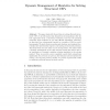 Dynamic Management of Heuristics for Solving Structured CSPs