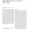 Dynamic updating of distributed neural representations using forward models