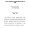 Dynamic Voltage and Cache Reconfiguration for Low Power