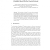 Dynamically Changing Trust Structure in Capability Based Access Control Systems