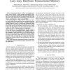 Dynamically Filtering Thread-Local Variables in Lazy-Lazy Hardware Transactional Memory