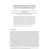 Educational Question Answering based on Social Media Content