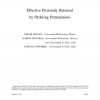 Effective Proximity Retrieval by Ordering Permutations