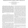 Effects of Bit Allocation on Non-Contiguous Multicarrier-Based Cognitive Radio Transceivers