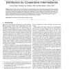 Efficient and Secure Content Processing and Distribution by Cooperative Intermediaries