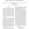 Efficient conditional operations for data-parallel architectures