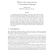 Efficient Data Representation in Polymorphic Languages