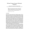 Efficient Frequent Itemsets Mining by Sampling