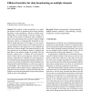 Efficient heuristics for data broadcasting on multiple channels